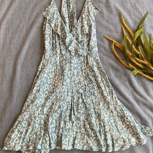 Urban Outfitters Light Blue Floral Sundress Size S